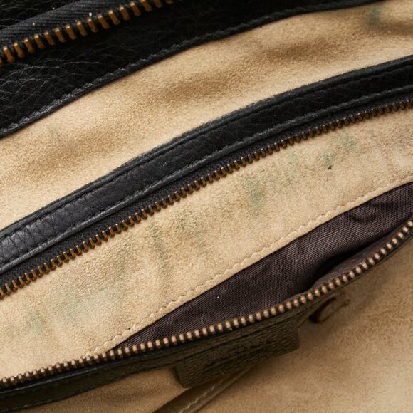 GUCCI Black Leather Boston Bag - Picture 10 of 16